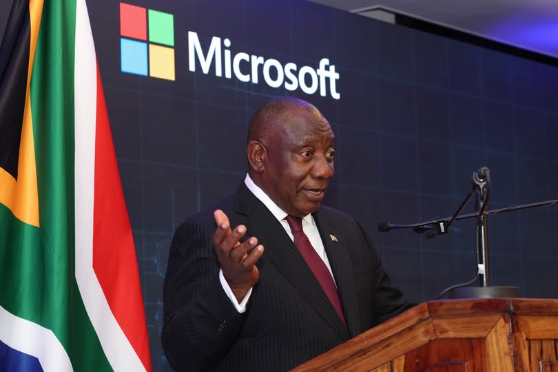 Ramaphosa embraces Microsoft, says it has an “African heart”